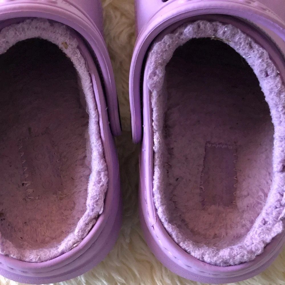 Crocs Classic Lined Purple Clogs